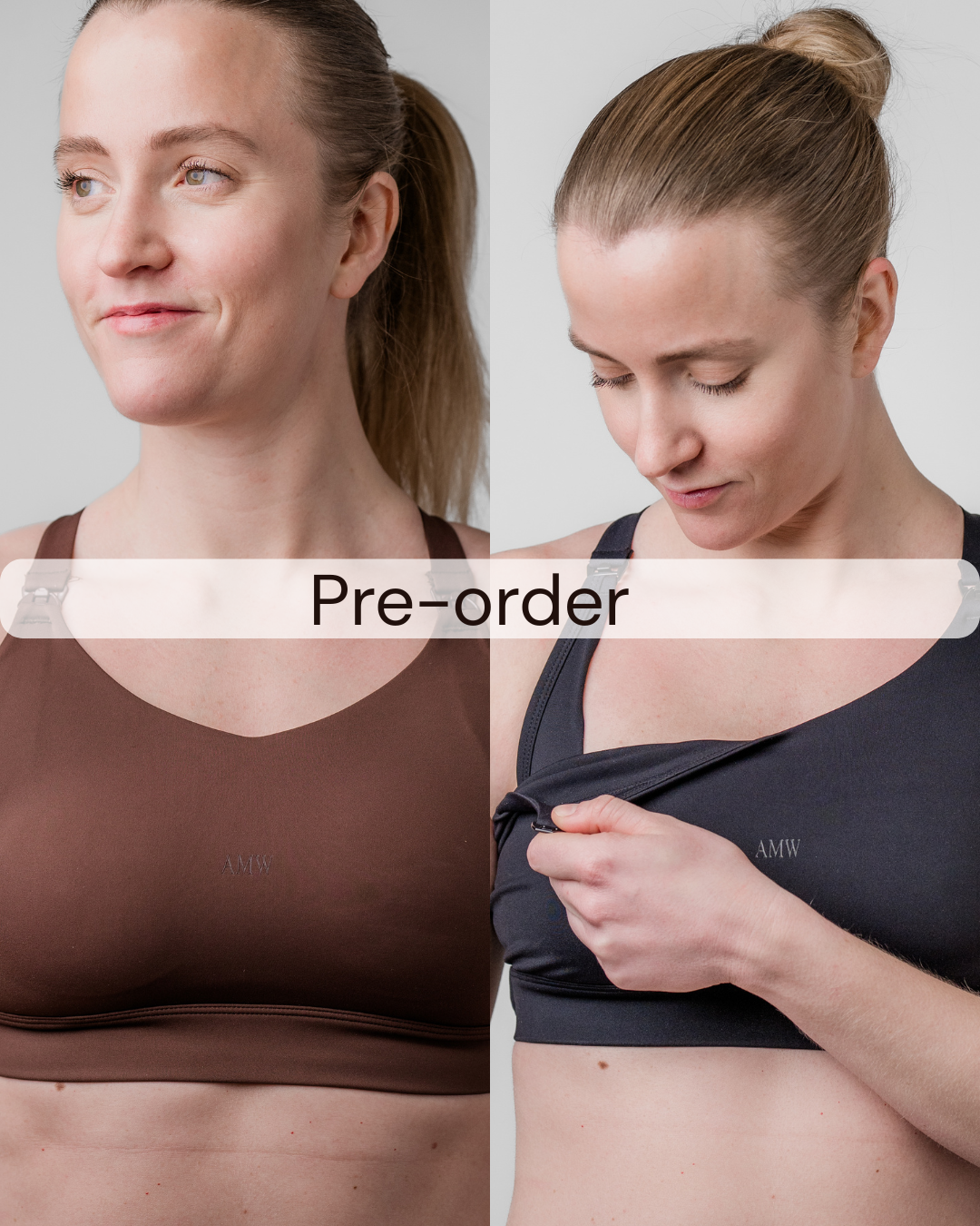 Nursing sports bra