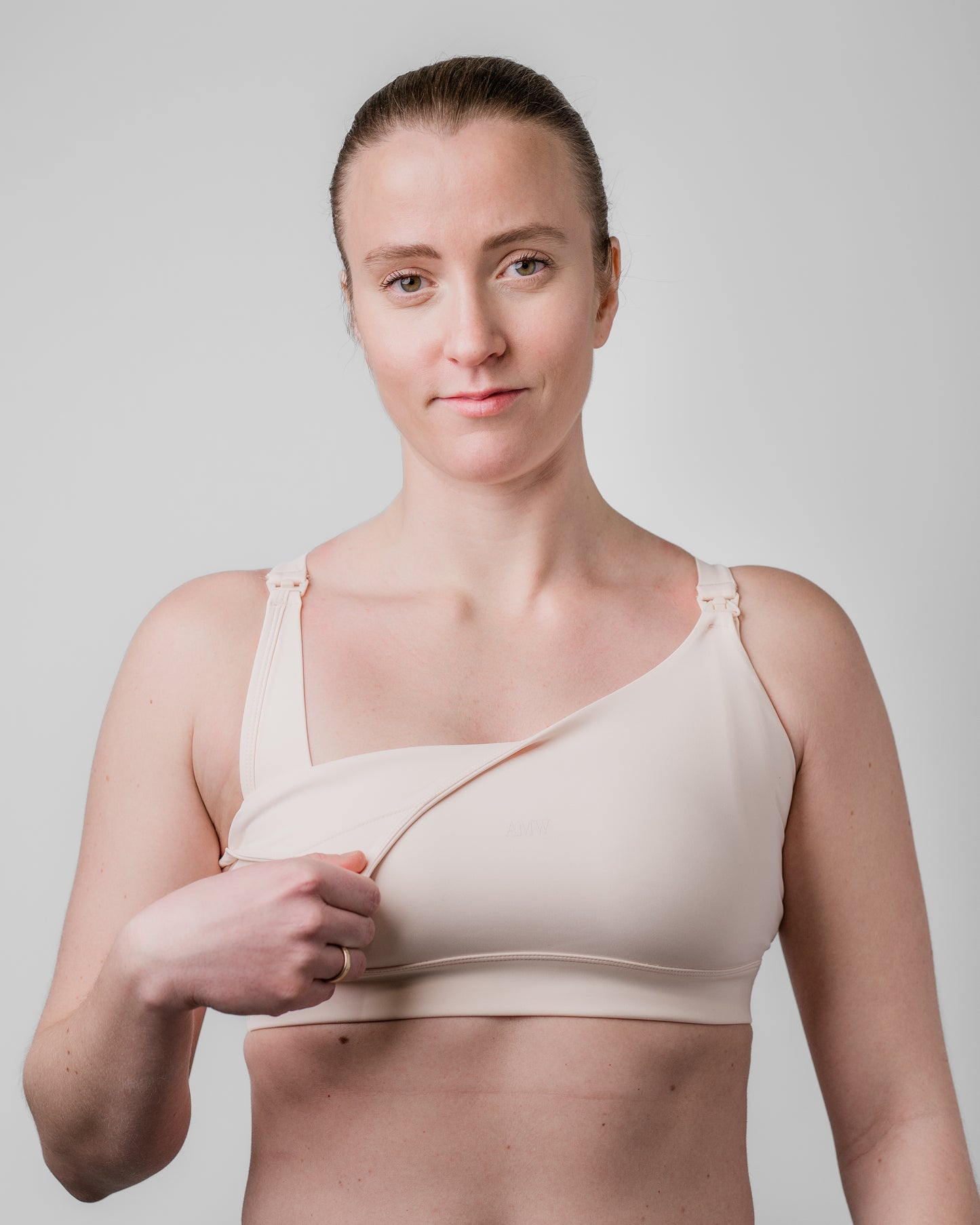 Pink Nursing Sports Bra