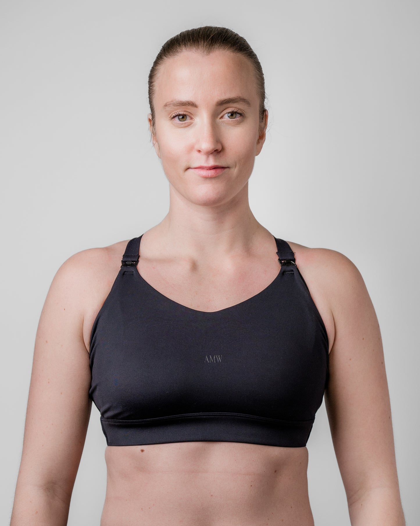 Black Nursing Sports Bra