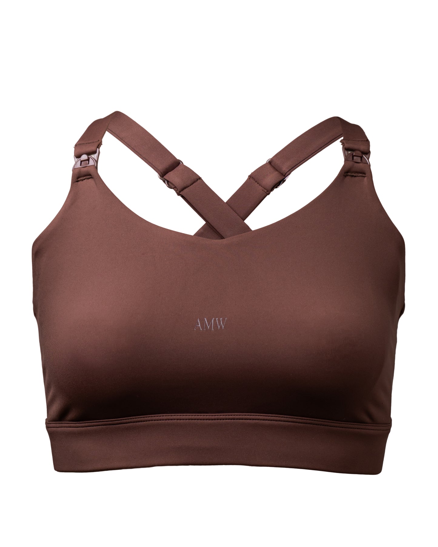 Brown Nursing Sports Bra
