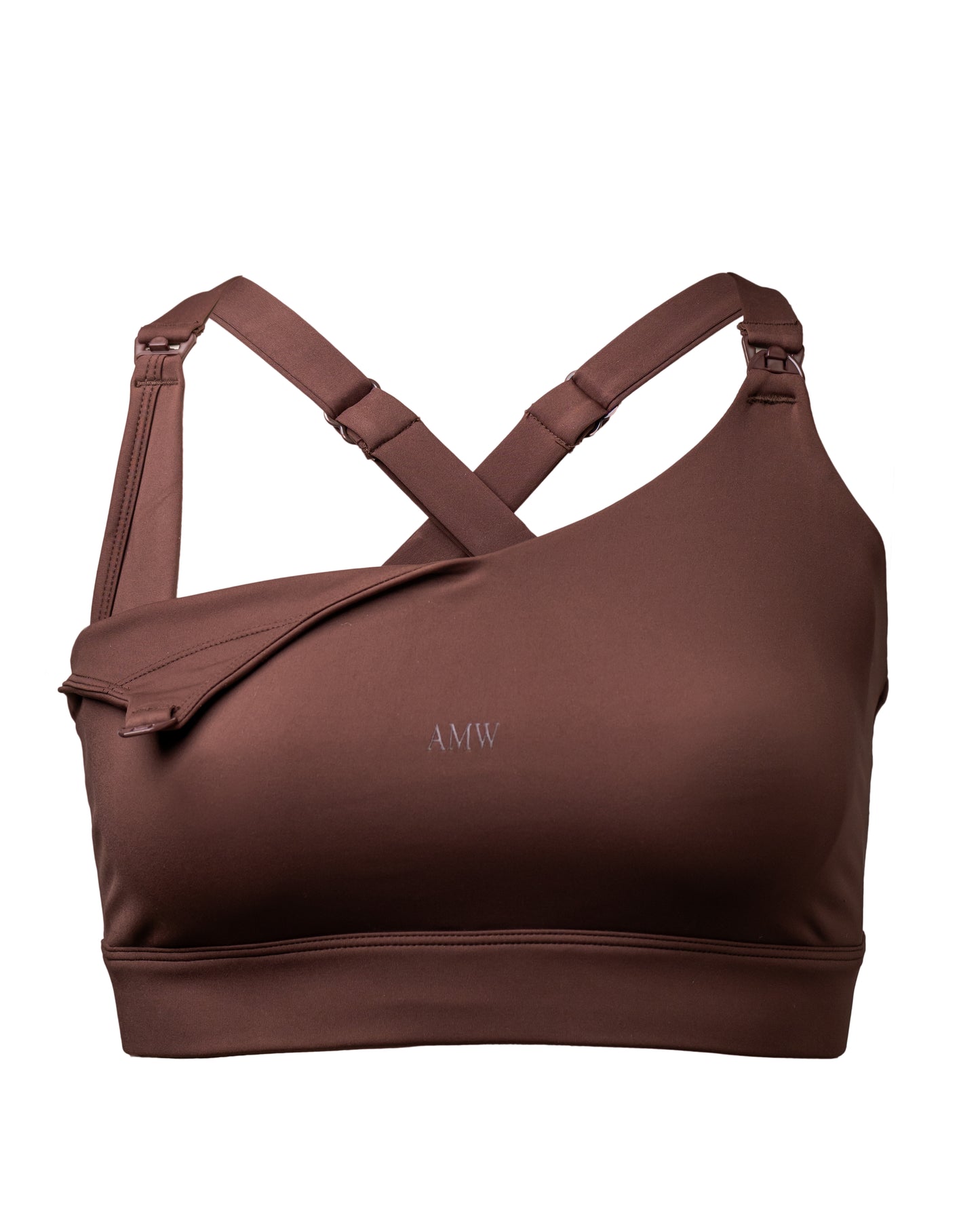 Brown Nursing Sports Bra