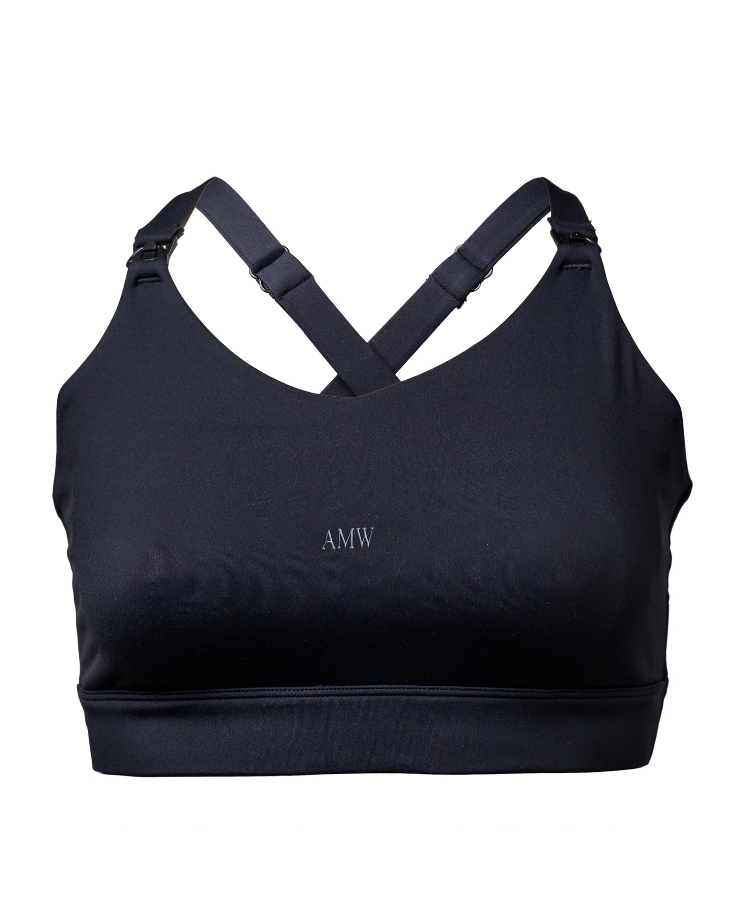 Black Nursing Sports Bra
